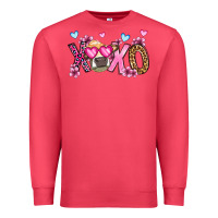 Cardinal xoxo cow valentine's day Premium Sweatshirt - OliviaCreatesArt
