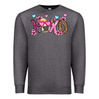 Charcoal Heather xoxo cow valentine's day Premium Sweatshirt - OliviaCreatesArt