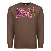 Chestnut xoxo cow valentine's day Premium Sweatshirt - OliviaCreatesArt