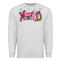 Dove Grey xoxo cow valentine's day Premium Sweatshirt - OliviaCreatesArt