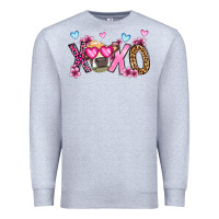 Heather Grey xoxo cow valentine's day Premium Sweatshirt - OliviaCreatesArt