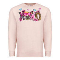 Pale Pink xoxo cow valentine's day Premium Sweatshirt - OliviaCreatesArt