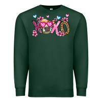 Sports Green xoxo cow valentine's day Premium Sweatshirt - OliviaCreatesArt