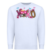 White xoxo cow valentine's day Premium Sweatshirt - OliviaCreatesArt