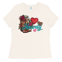 Bone valentines day howdy and boots Ladies Tee - AdoDesignShop