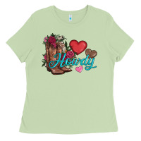 Matcha valentines day howdy and boots Ladies Tee - AdoDesignShop