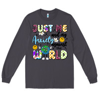 Smoke just me and my anxiety against the world Long Sleeve Tee - Artiststas