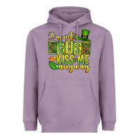 Lavender St. Patrick's I am not irish kiss me anyway Heavyweight Hoodie - OliviaCreatesArt