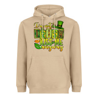 Mushroom St. Patrick's I am not irish kiss me anyway Heavyweight Hoodie - OliviaCreatesArt