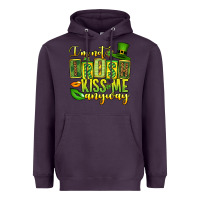 Plum St. Patrick's I am not irish kiss me anyway Heavyweight Hoodie - OliviaCreatesArt