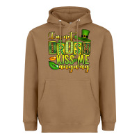 Toasted Coconut St. Patrick's I am not irish kiss me anyway Heavyweight Hoodie - OliviaCreatesArt