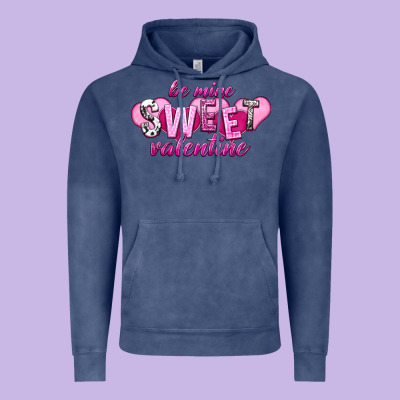 Be Mine Sweet Valentine Vintage Hoodie Designed By Nancycooperartshop