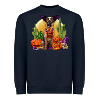 Navy Halloween german shepherd Heavyweight Sweatshirt - RanaPortraitStore