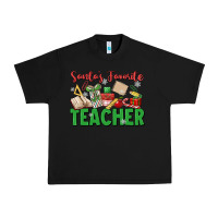 Black santa's favorite teacher Urban Heavy Tee - MaliasSmallBusiness