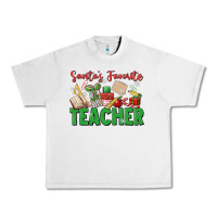 Lunar Rock santa's favorite teacher Urban Heavy Tee - MaliasSmallBusiness