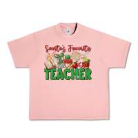 Salmon santa's favorite teacher Urban Heavy Tee - MaliasSmallBusiness