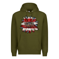 Army Green american mom Premium Hoodie - JahusDesignShop