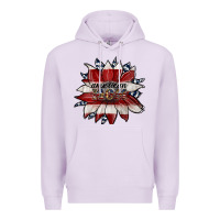 Lilac american mom Premium Hoodie - JahusDesignShop