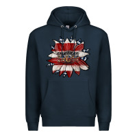 Navy american mom Premium Hoodie - JahusDesignShop