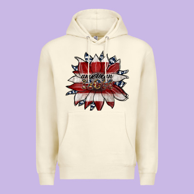 American Mom Premium Hoodie Designed By Jahusdesignshop