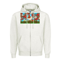 Oatmeal Heather cute chicken Zipper Hoodie - TumblerDesignByShophia