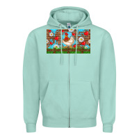 Seafoam cute chicken Zipper Hoodie - TumblerDesignByShophia