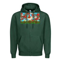 Sports Green cute chicken Zipper Hoodie - TumblerDesignByShophia