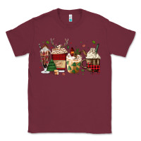 Burgundy lumberjack coffee Classic Tee - MaliasSmallBusiness