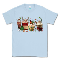 Dusty Blue lumberjack coffee Classic Tee - MaliasSmallBusiness