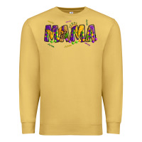Antique Gold mama mardi gras Premium Sweatshirt - OliviaCreatesArt