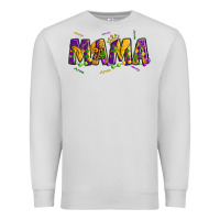 Dove Grey mama mardi gras Premium Sweatshirt - OliviaCreatesArt