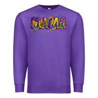 Purple mama mardi gras Premium Sweatshirt - OliviaCreatesArt