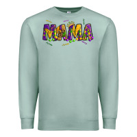 Seafoam mama mardi gras Premium Sweatshirt - OliviaCreatesArt