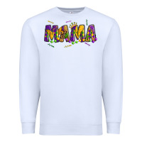 White mama mardi gras Premium Sweatshirt - OliviaCreatesArt