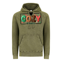 Vintage Olive cozy season Vintage Hoodie - MaliasSmallBusiness