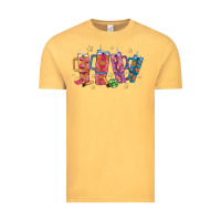 Vintage Mustard mexican christmas Vintage Tee - MaliasSmallBusiness