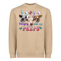 Mushroom Hanging With My Peeps Cows Heavyweight Sweatshirt - RanaPortraitStore