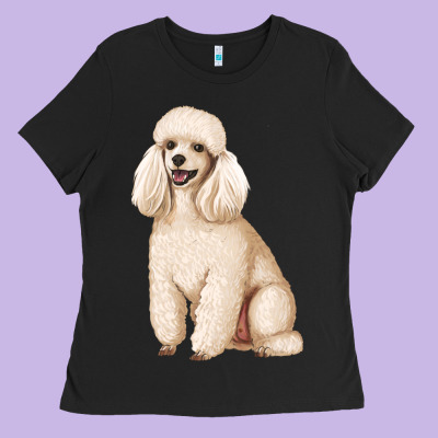 Standart Poodle Ladies Tee Designed By Artiststas
