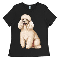 Black standart poodle Ladies Tee - Artiststas