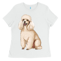 White standart poodle Ladies Tee - Artiststas