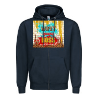 Navy wifey mama boss Zipper Hoodie - TumblerDesignByShophia