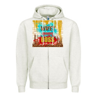 Oatmeal Heather wifey mama boss Zipper Hoodie - TumblerDesignByShophia