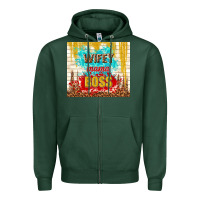 Sports Green wifey mama boss Zipper Hoodie - TumblerDesignByShophia