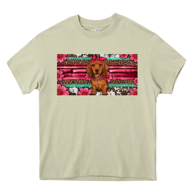 Dachshund Puppy License Plate Heavy Core Tee by Artiststas | Teevron