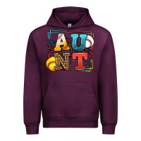 Mauve Wine Baseball and Softball aunt leopard frame Urban Hoodie - LillyAllenDesigns