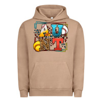 Pigment Burro Baseball and Softball aunt leopard frame Urban Hoodie - LillyAllenDesigns