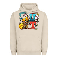 Pigment French Oak Baseball and Softball aunt leopard frame Urban Hoodie - LillyAllenDesigns