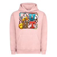 Pigment Salmon Baseball and Softball aunt leopard frame Urban Hoodie - LillyAllenDesigns