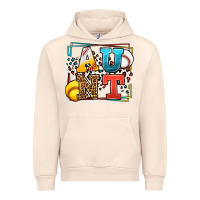Sandshell Baseball and Softball aunt leopard frame Urban Hoodie - LillyAllenDesigns