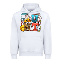 White Baseball and Softball aunt leopard frame Urban Hoodie - LillyAllenDesigns